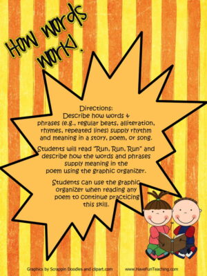 How Words Work Poetry Activity