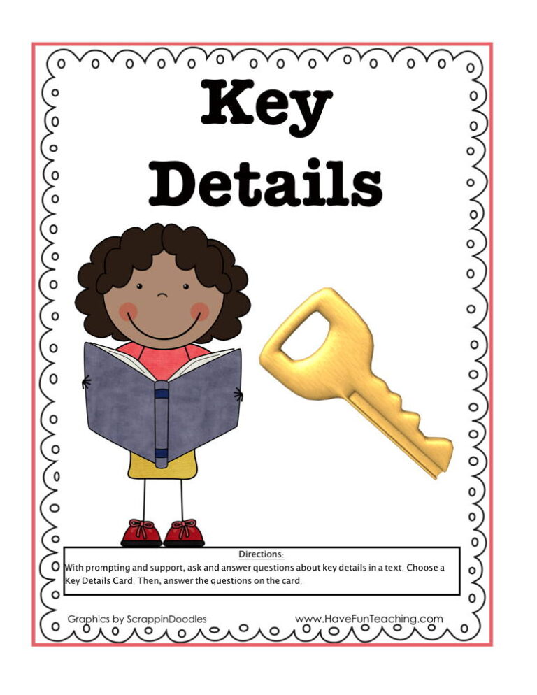 Key Details Activity