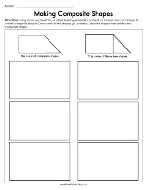 Making Composite Shapes Worksheet