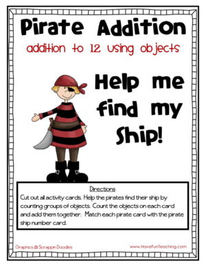 Pirate Addition to 12 Activity