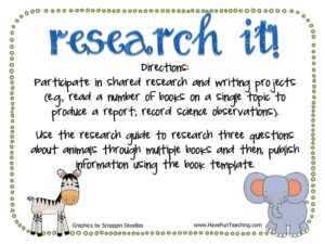 Research It Animals Activity