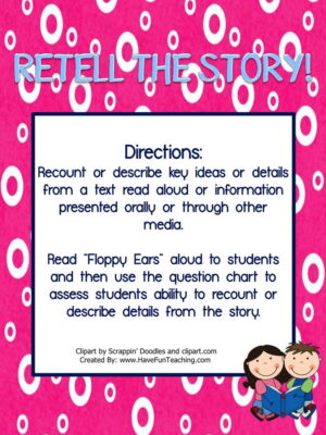 Retell the Story Activity