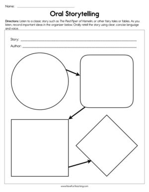 Oral Storytelling Worksheet