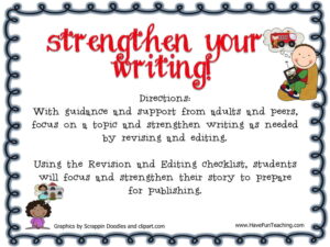 Strengthen Your Writing Activity
