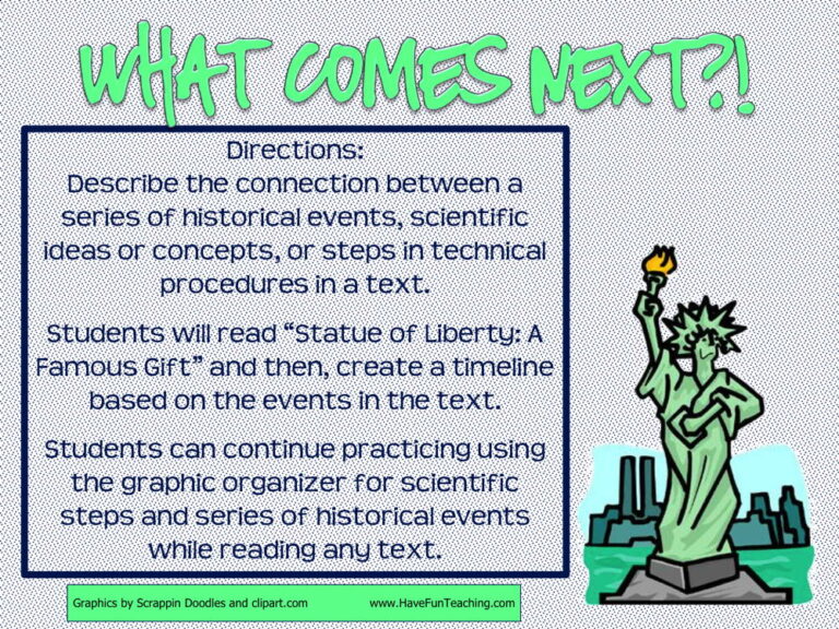 What Comes Next? Timeline Activity