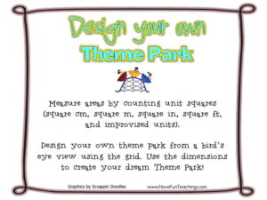 Design Your Own Theme Park Unit Square Activity