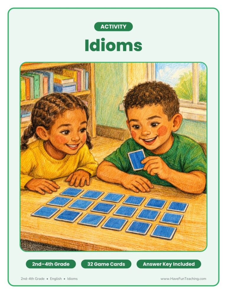 Idioms Figurative Language Activity