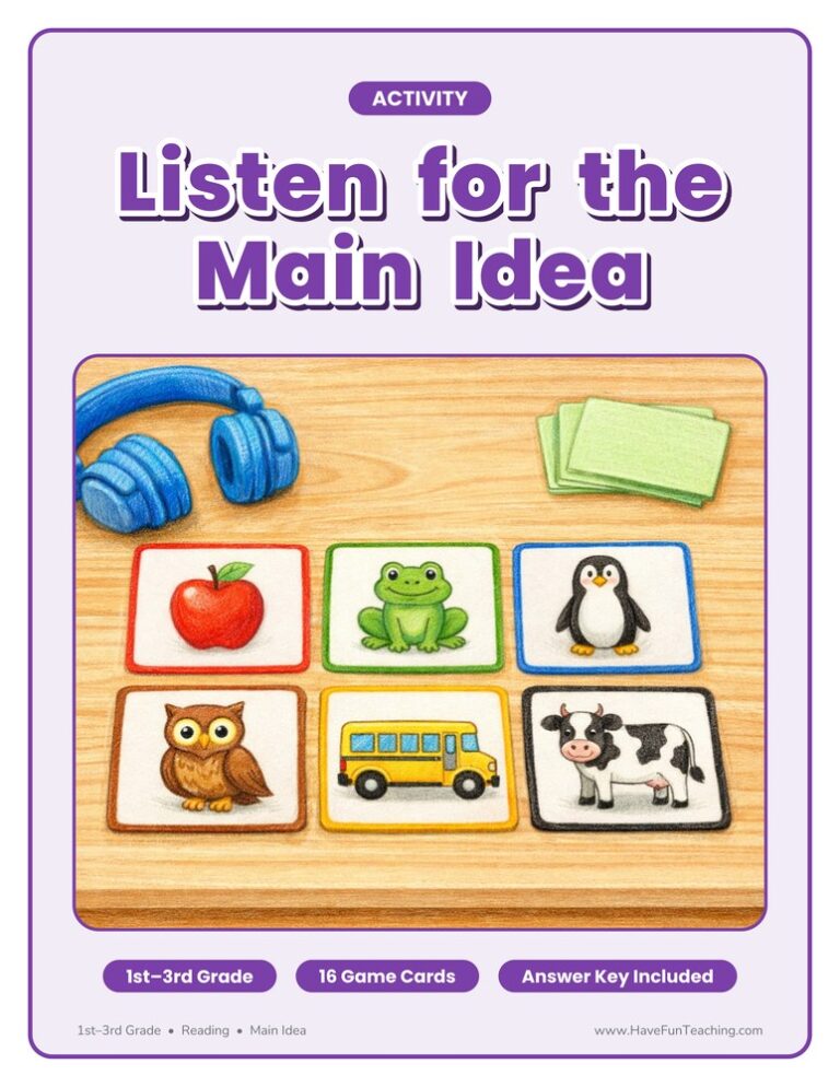 Listen for the Main Idea Activity