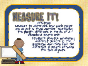 Measure it Comparing Lengths Activity