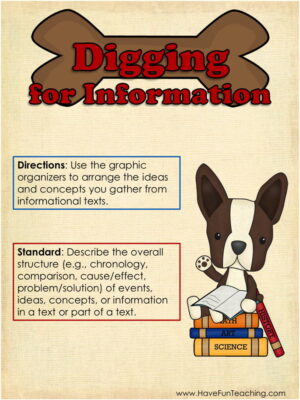 Digging for Information Text Structure Activity