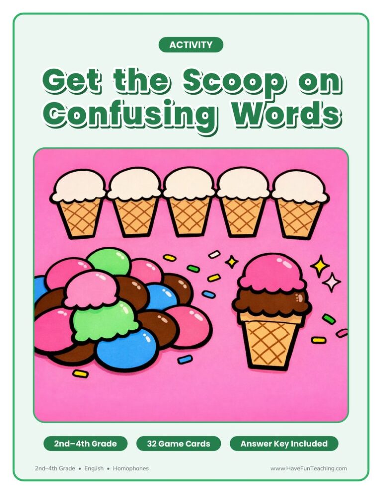 Get The Scoop On Confusing Words Activity