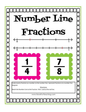 Number Line Fractions Activity