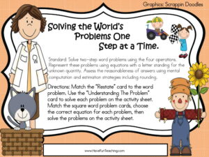 Real World Word Problems Activity