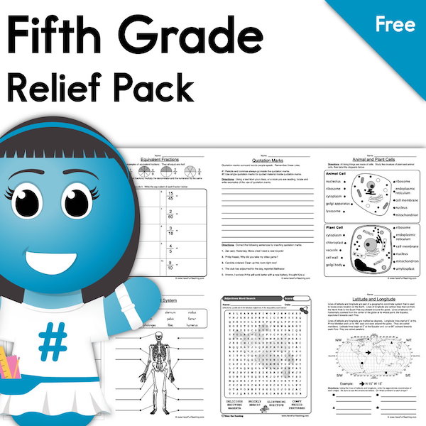 Fifth Grade Coronavirus Relief Pack Have Fun Teaching