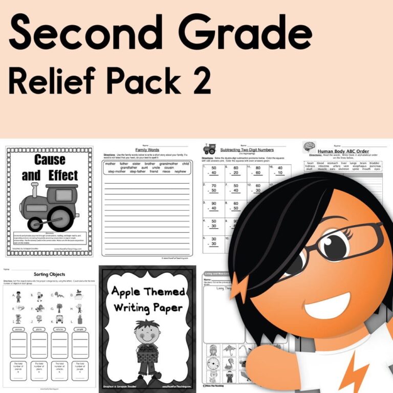 Second Grade Coronavirus Relief Pack 2