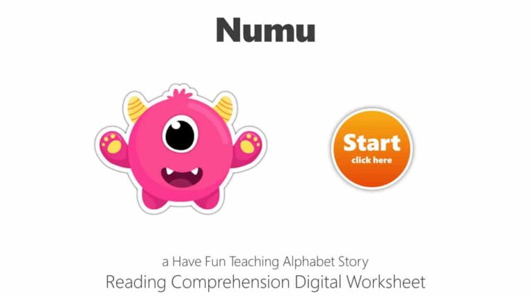 Letter N Numu Reading Comprehension Digital Worksheet