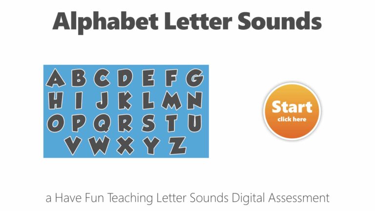 Alphabet Letter Sounds Uppercase Digital Assessment