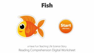 Fish Google Classroom Reading Comprehension Digital Worksheet