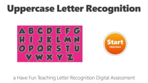 Uppercase Letter Recognition Digital Assessment Uppercase
