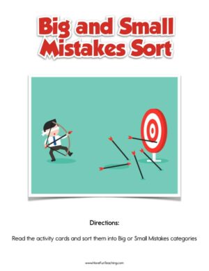 Big and Small Mistakes Sort Activity