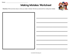 Making Mistakes Worksheet