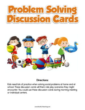 Problem Solving Discussion Cards Activity