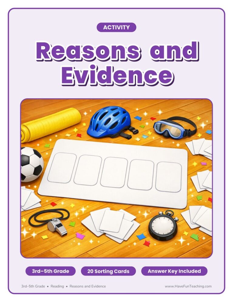 Reasons and Evidence Activity