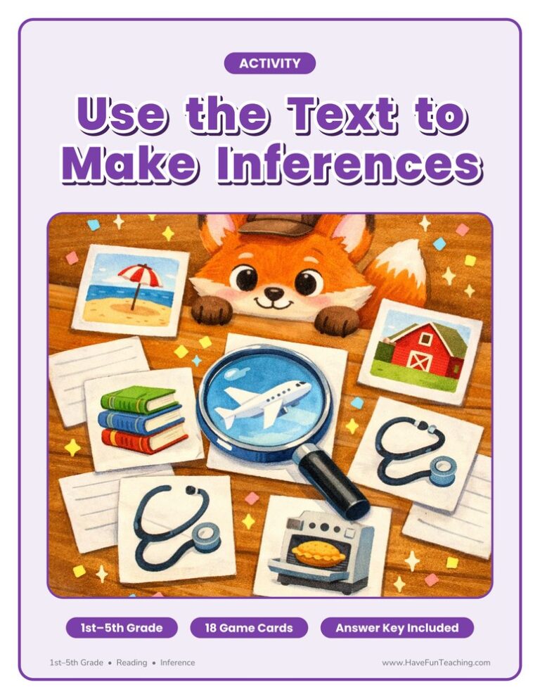 Use the Text to Make Inferences Activity