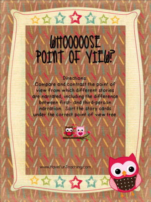 whose point of view compare and contrast activity