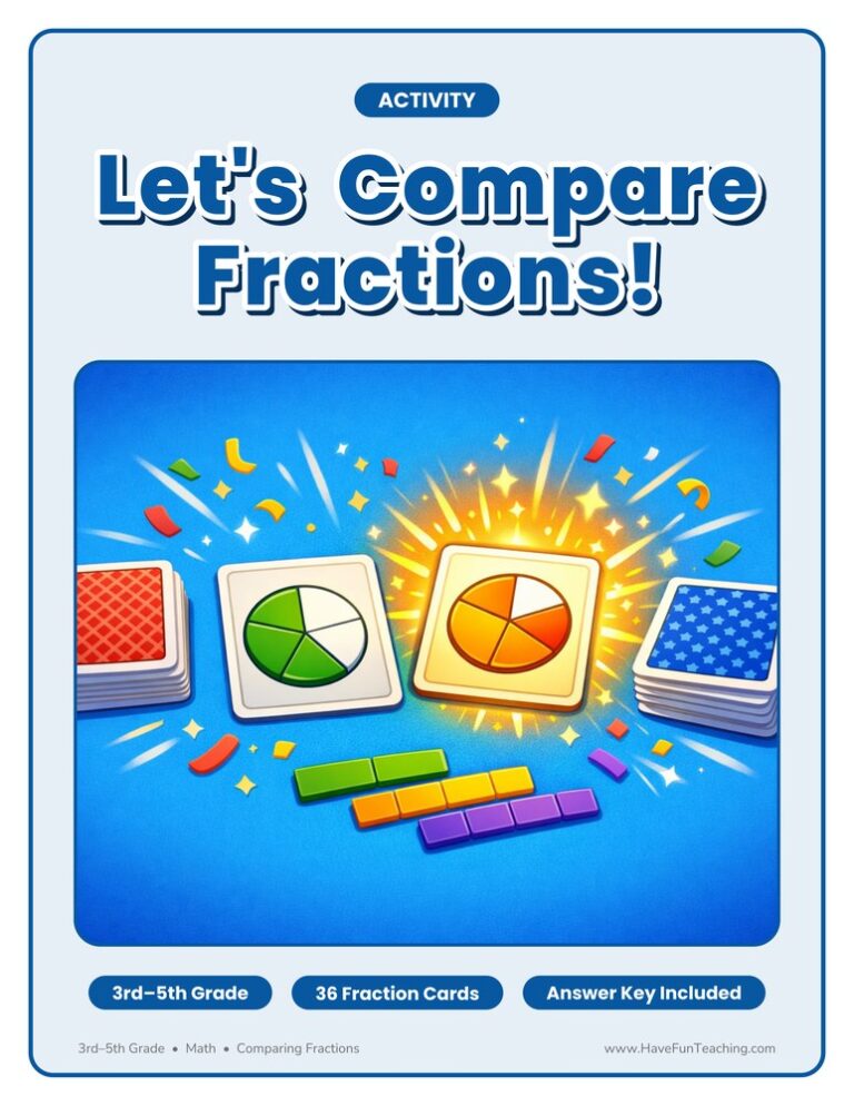 Let's Compare Fractions Activity