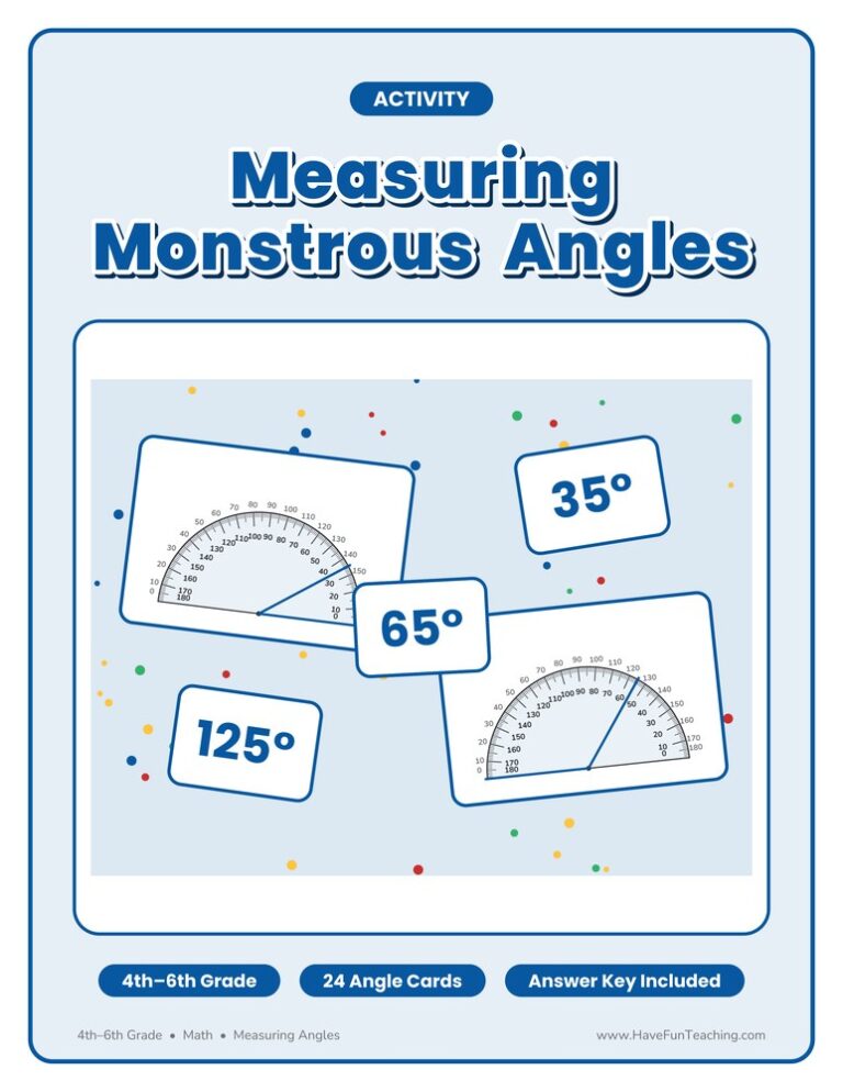 Measuring Monstrous Angles Activity