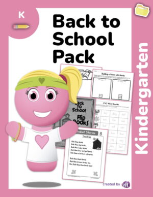 Kindergarten Back To School Pack
