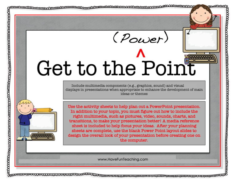 Get to the Point PowerPoint Activity