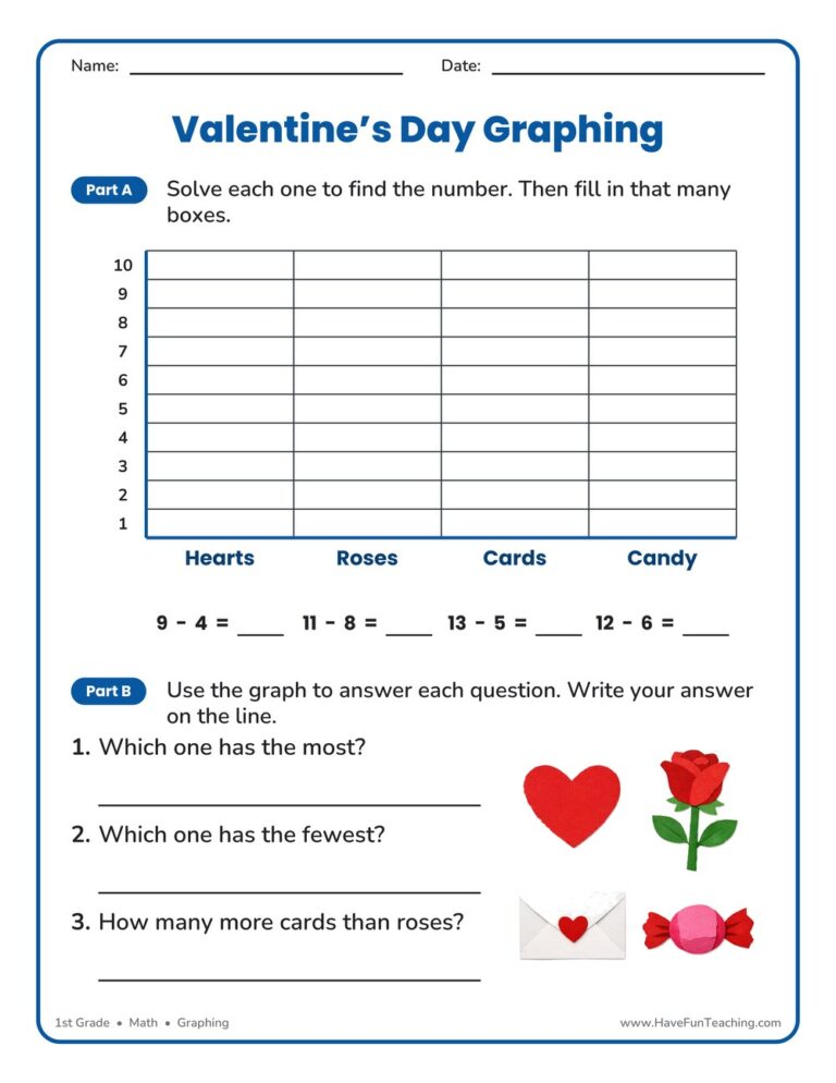 Valentine's Day Graphing Worksheet