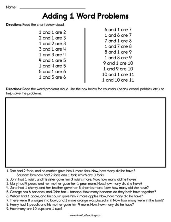 Word Problems - Have Fun Teaching