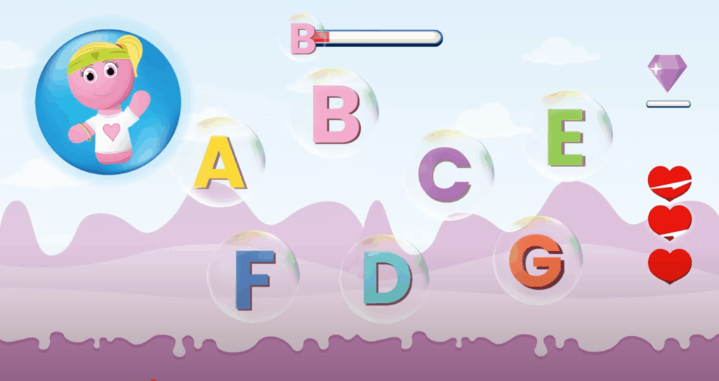 Letter B Song for Kids - Fun Bubble Popping Alphabet Learning