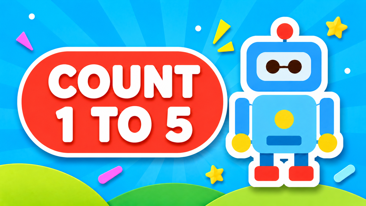 How to Count Objects 1 to 5 count-along video for kids by Have Fun Teaching