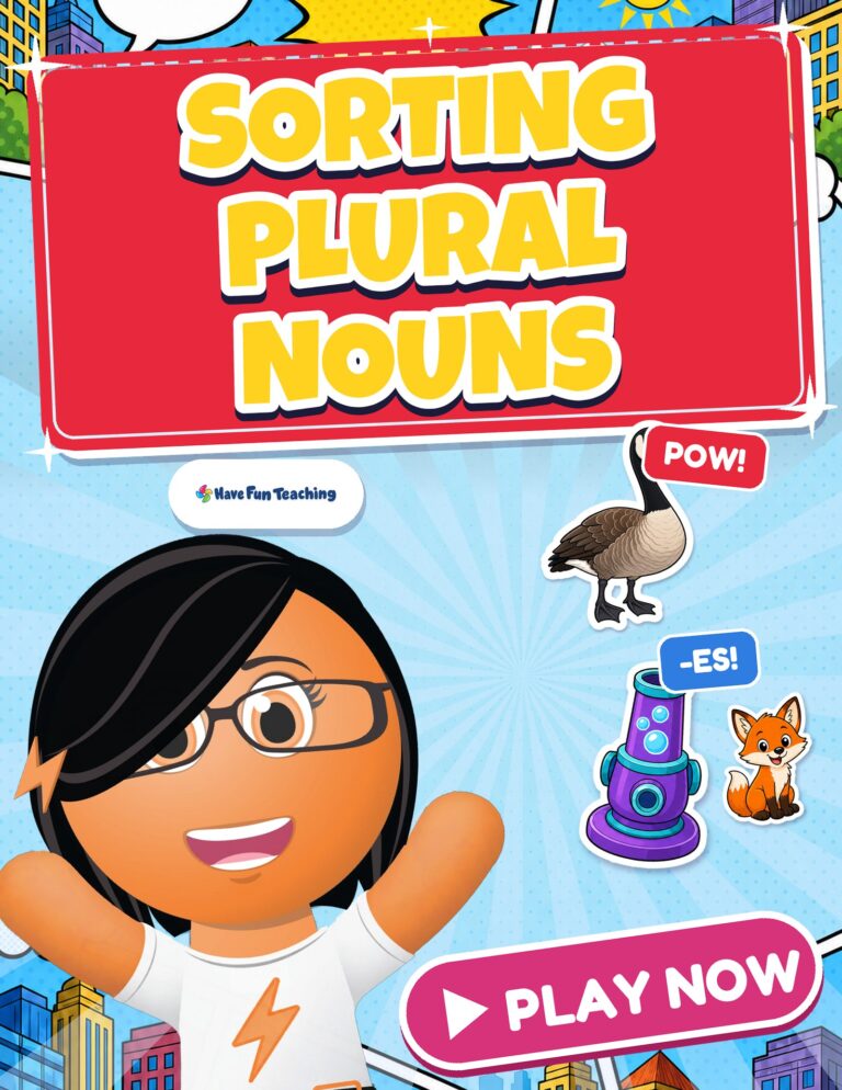 Sorting Plural Nouns Game