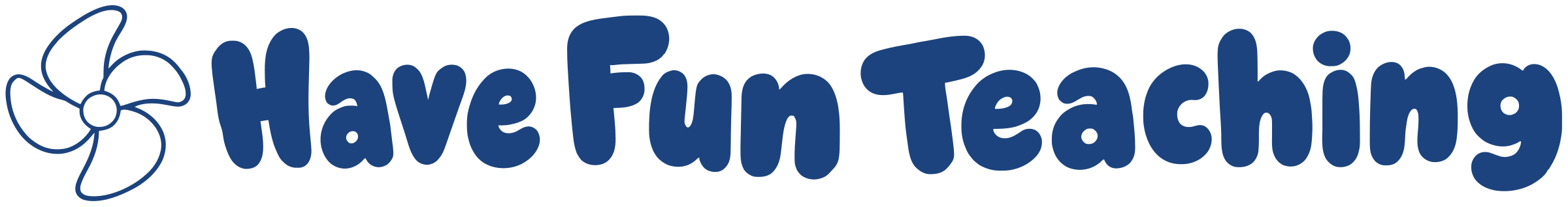 Have Fun Teaching one-color blue logo