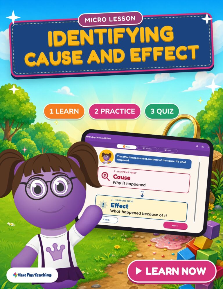 Identifying Cause and Effect Micro Lesson