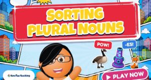 Sorting Plural Nouns Game with Roxy the Funzy